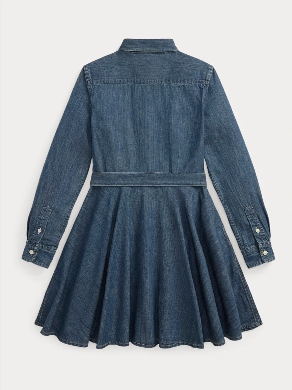 Ralph Lauren Indigo Denim Belted Shirt Dress